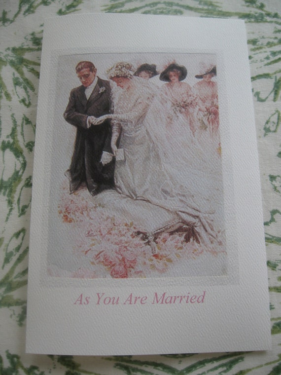 Items similar to Victorian themed wedding card on Etsy