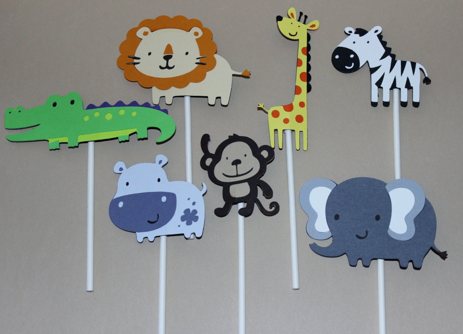 Safari / Zoo / Animal Cupcake Toppers