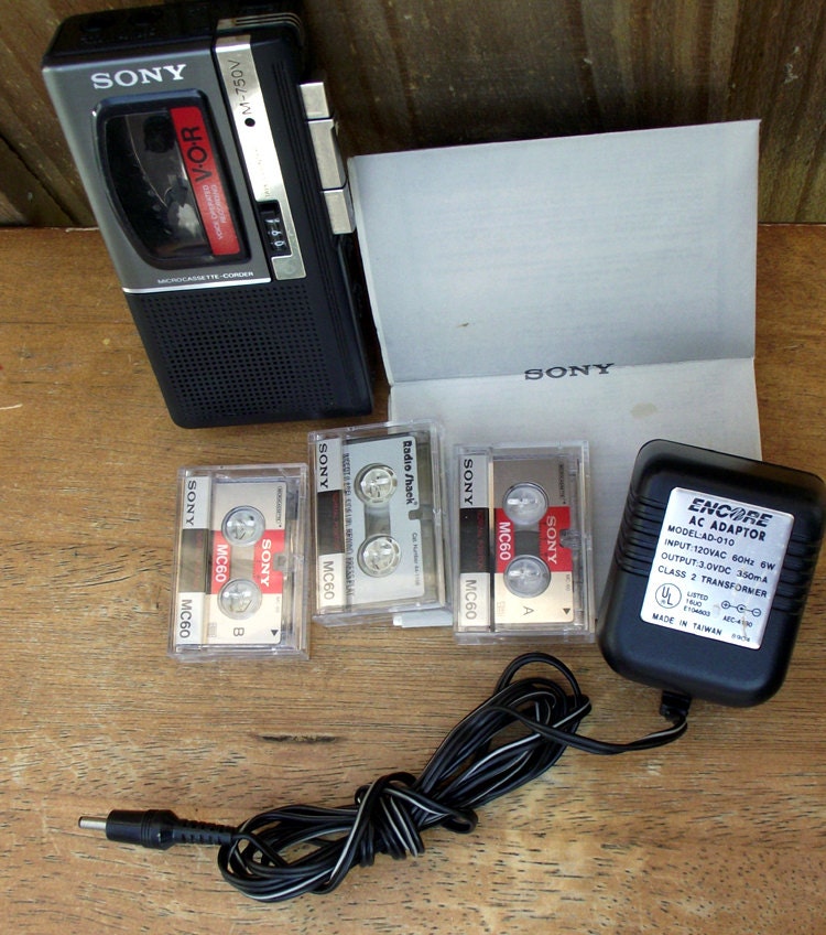 Retro Sony Micro Cassette Recorder