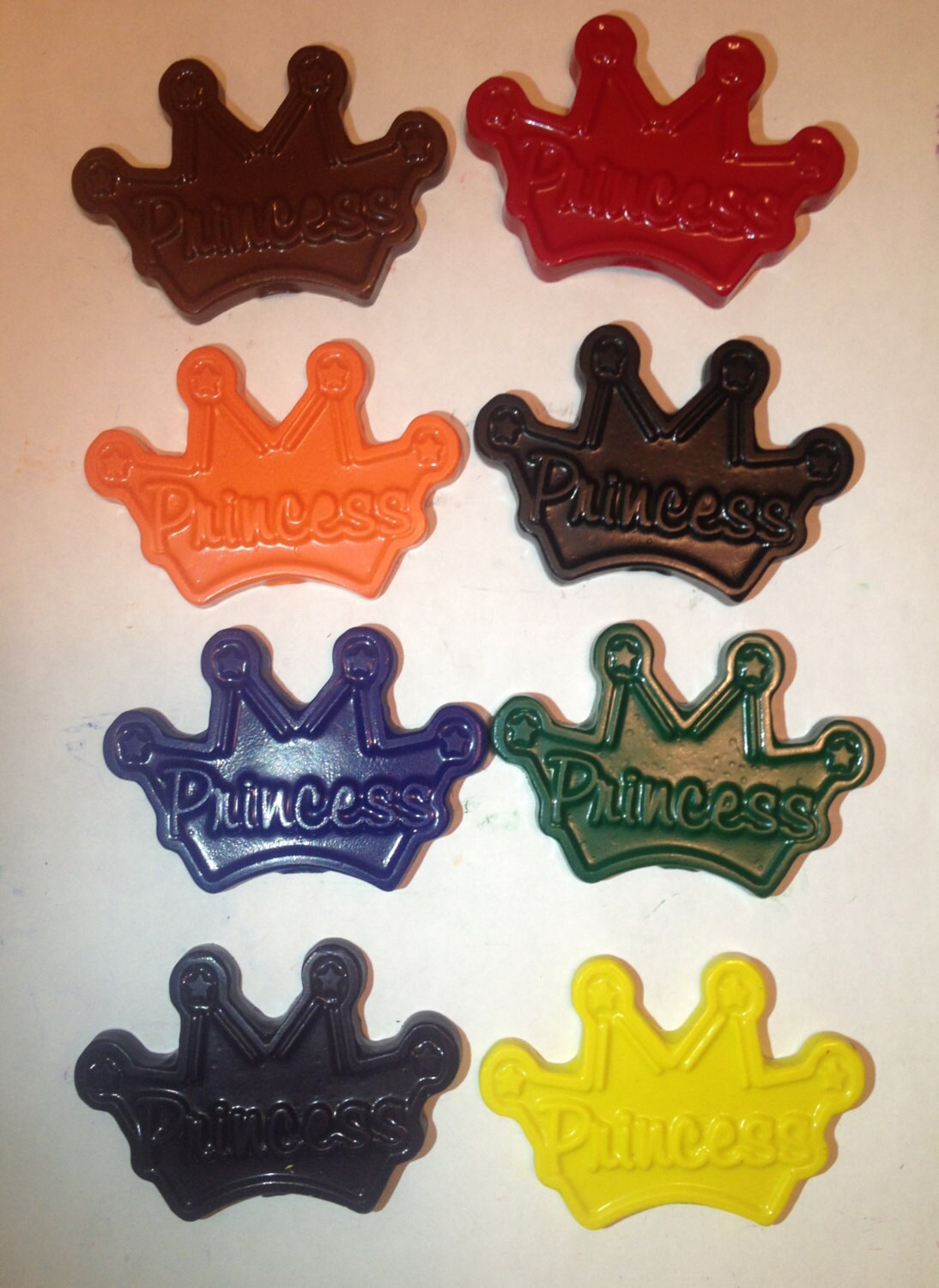 Princess Crown Crayons Party Pack Set of 8 by CrazyCrayonParty