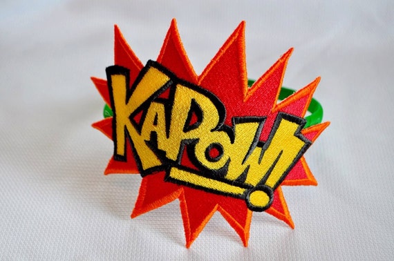 Superhero Kapow Headband by PinkLaundryEvts on Etsy