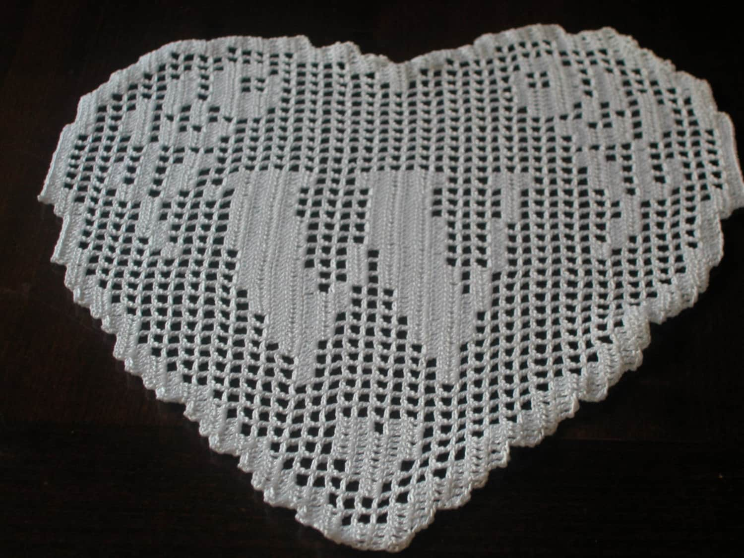 Filet crochet PATTERN pattern letter W MONOGRAM by CreazioniFiopi