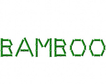 Bamboo Machine Embroidery Fonts 1491