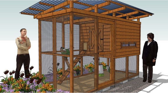 Chicken Coop Plans and Material List (5-10 chickens)