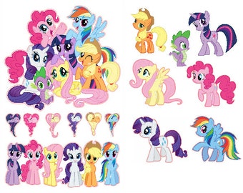 My Little Pony Friendship is Magic Group Shot Set Removable Wall Decal Stickers