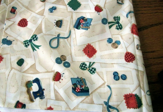 Sewing themed Cotton Fabric