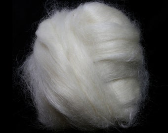 Kid Mohair Top / Roving - Spinning Fibre / Fiber - Felting - Crafts