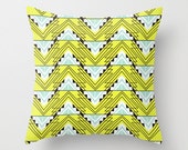 Neon Yellow - Throw Pillow