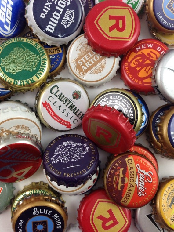 50 Assorted Beer Bottle Caps for your DIY Projects