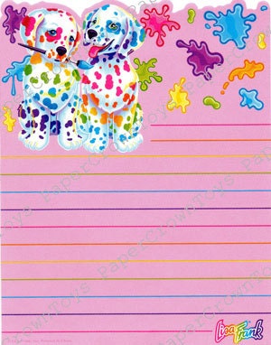 I grew up with Lisa Frank. Notebooks, folders, binders, stickers