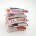 Dried Lavender Sachets - Cross-stitch Embroidered Linens - Set of 5