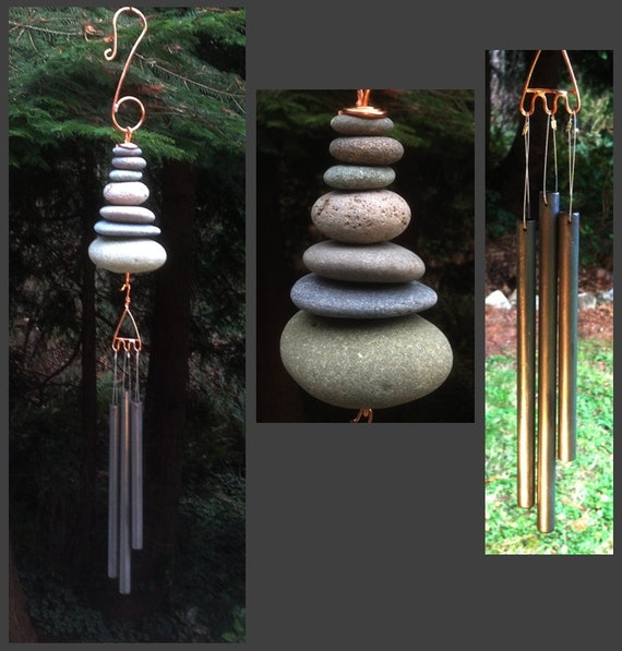 Wind Chime Natural Beach Stone Stones Windchime