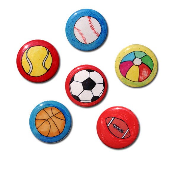 Sports Set Sports Pinback Buttons Football