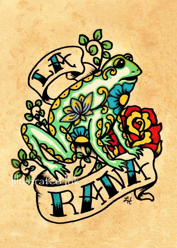 mexican folk art frog la rana loteria print 5 x 7 8 x 10 or mexican folk art frog la rana loteria print 5 x 7 8 x 10 or