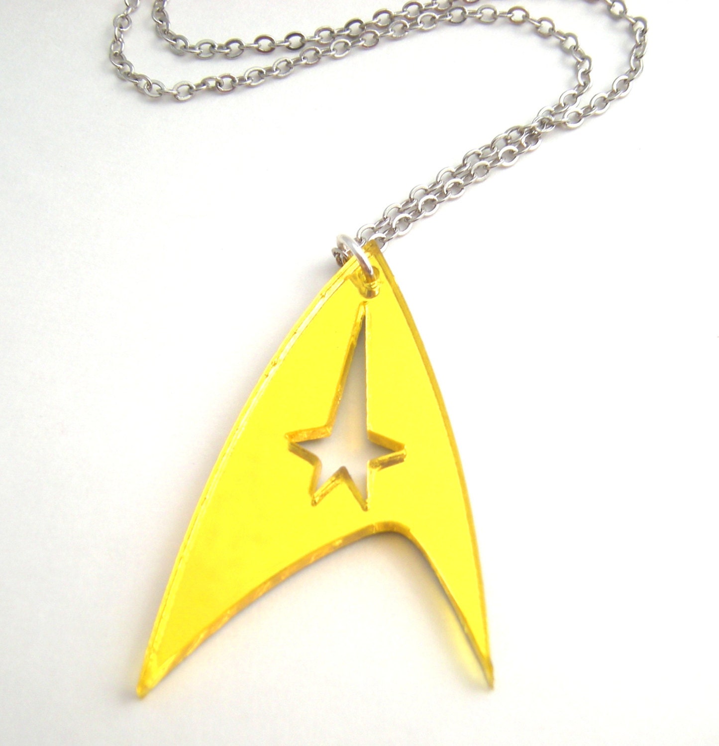 star trek necklace gold