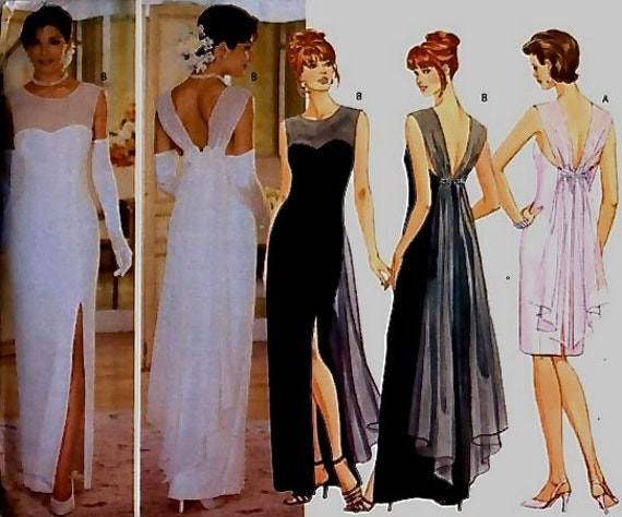  Wedding  Gown Evening  Dress  Sewing  Pattern  Elegant Formal 