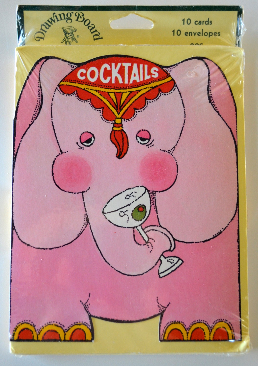 Vintage Drawing Board Greeting Cards Cocktail Party