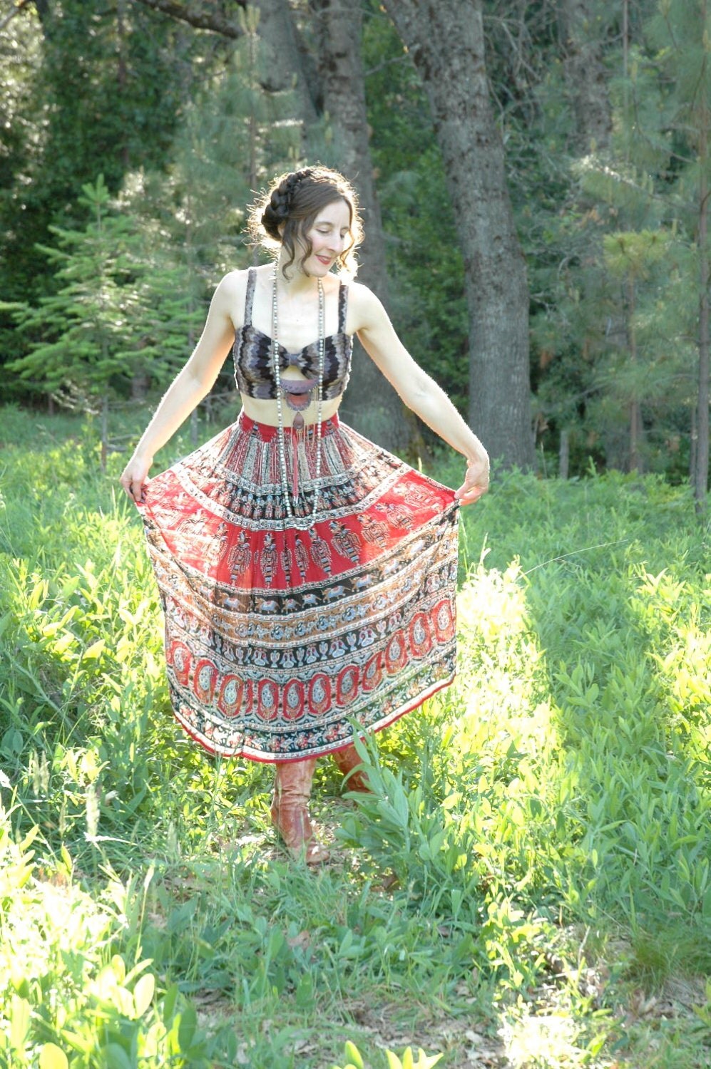 hippy maxi skirts