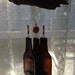 Melted Recycled Brown Beer Bottle Windchime Wind Chime