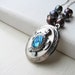 Silver Locket Necklace Sea Turtle Freshwater Pearl