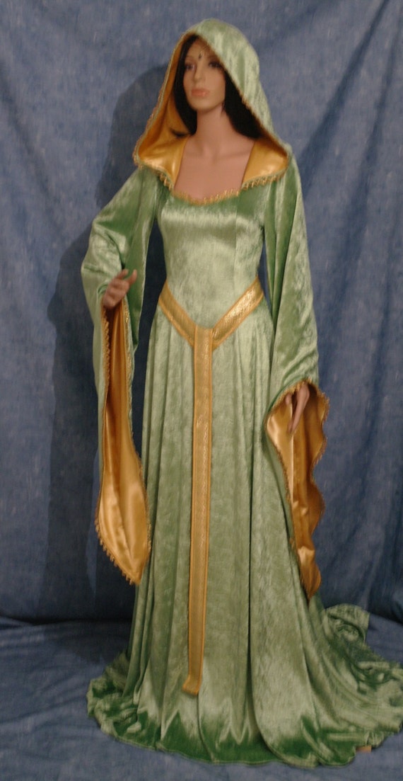 Items similar to medieval renaissance ELVEN FAIRY dress custom made on Etsy