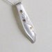 Spoon Necklace, Spoon Pendant, Springtime 1957, Gold Crystals