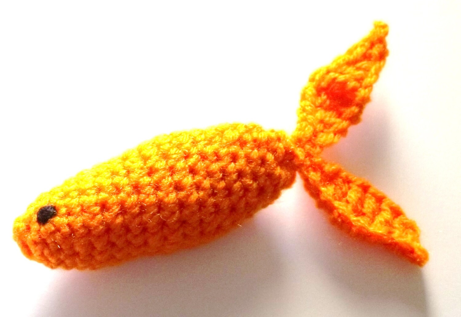 Goldfish Cat Toy Crocheted Catnip