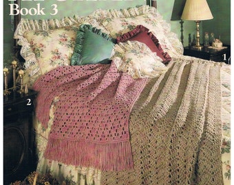 Quick Crochet AFGHANS - Vintage Pattern 1989