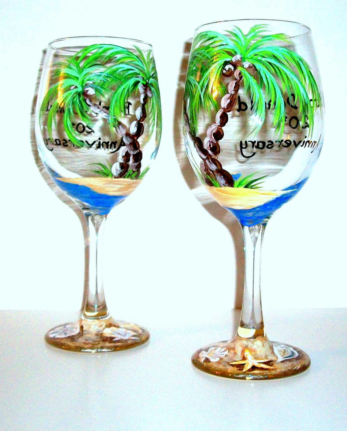 Palm Trees & Seashells Wedding Anniversary Gift Wedding