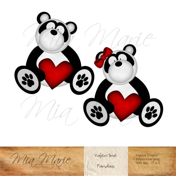 clipart panda valentine - photo #23