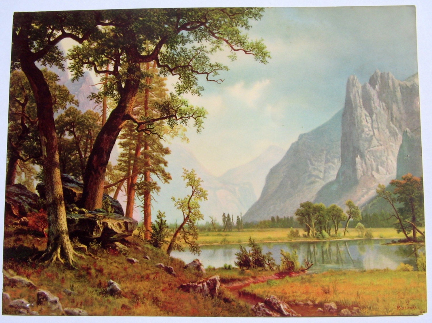 Antique Albert Bierstadt Lithograph Yosemite By Forloveofold   Il Fullxfull.444384066 24zz 