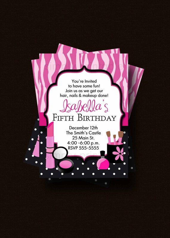 Glamour Girl Birthday Invitation Il_570xn