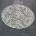 Vintage Etched Glass Cake Plate American Fostoria Crystal Serving Plate Holiday Party Sandwich Server