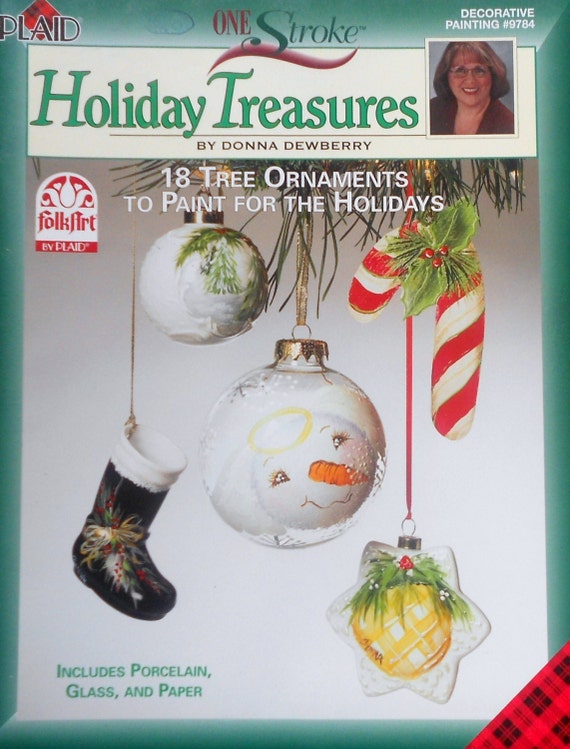 Plaid Donna Dewberry One Stroke HOLIDAY TREASURES Christmas