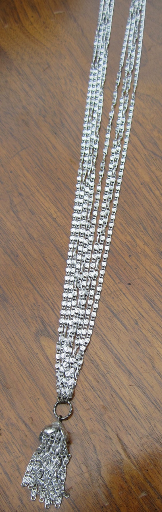 Long Vintage Aluminum MultiStrand Dangle by TheBeadZombie on Etsy