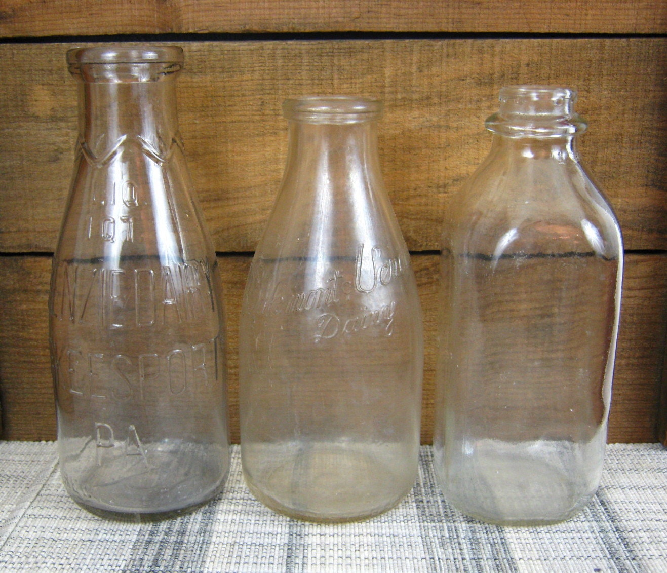 Reserved for Geo. Vintage Milk Bottle Collection On Sale
