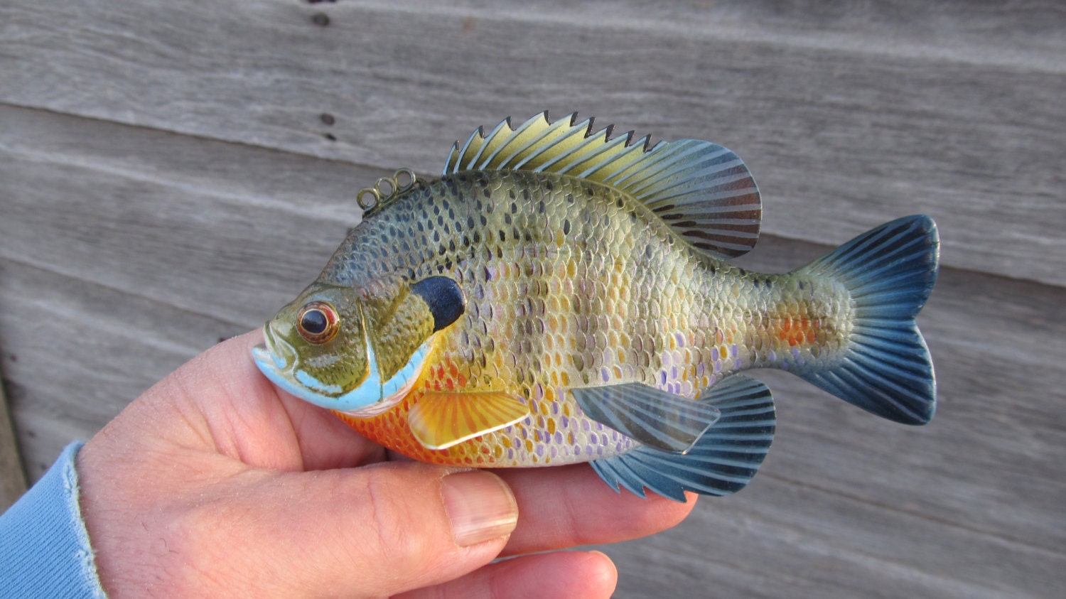 Bluegill Fish Decoy By Greg Pususta