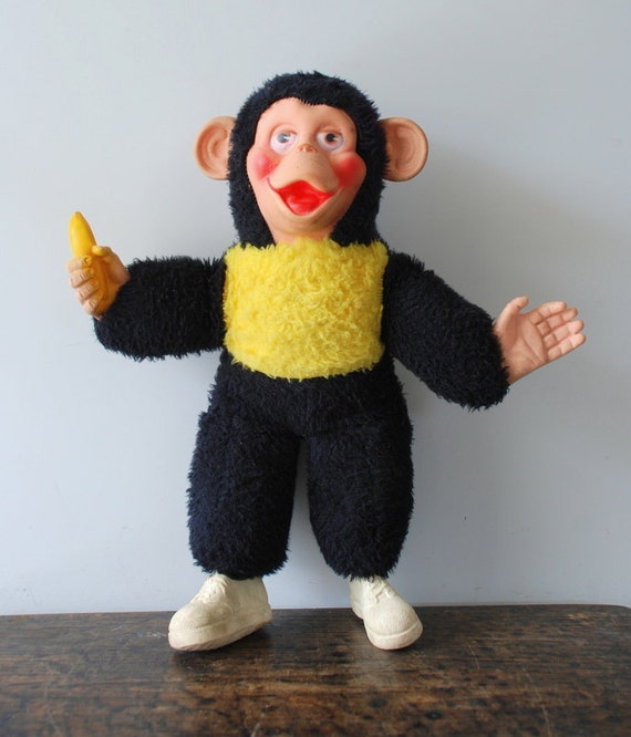 Vintage 1960's Zippy Plush Monkey Toy