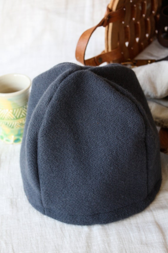 Items similar to Navy Blue Wool Sugar Loaf Hat 15th century Medieval