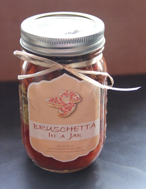 Organic Bruschetta In A Jar One 16oz Pint Jar
