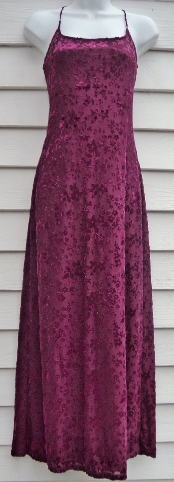 Vintage Velvet Burnout Dress