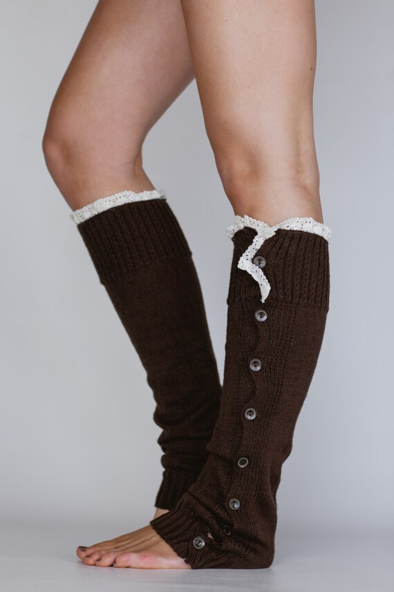 Women's Knitted Solid Body Leg Warmer or Boot by ThreeBirdNest