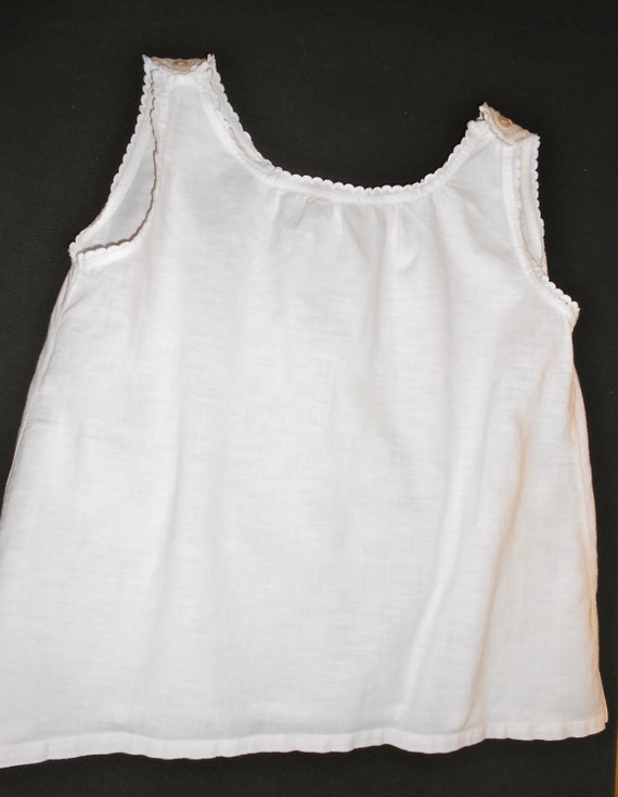VintageSuper Cute White Cotton Baby Dress/Slip
