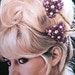 Reserved ~ Decorative 60's West Germany Flower Cluster Hairpins Bobby Pins