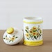 Yellow Flower Canister or Cookie Jar