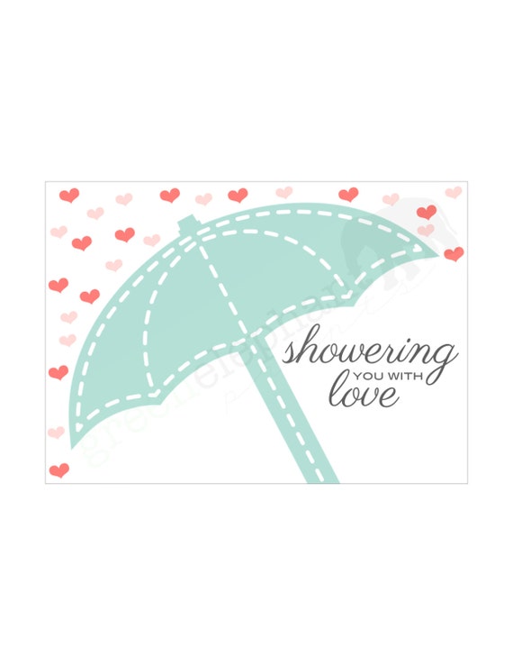 Items Similar To Showering You With Love INSTANT DOWNLOAD Printable Bridal Wedding Baby Shower Greeting Card Umbrella Hearts On Etsy Items Similar To Showering You With Love INSTANT DOWNLOAD Printable Bridal Wedding Baby Shower Greeting Card Umbrella Hearts On Etsy