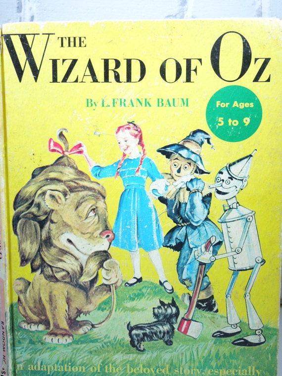 The Wizard of Oz. Vintage Children's Book. by Moonlightdecorator