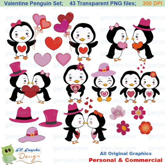 penguin valentine clipart - photo #25
