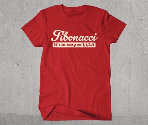 Fibonacci T-shirt by PoutinePress on Etsy