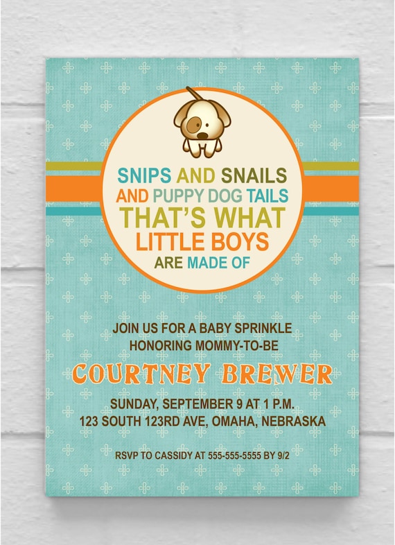 BABY SHOWER // Snips and Snails That's by SimplySaidbyCourtney